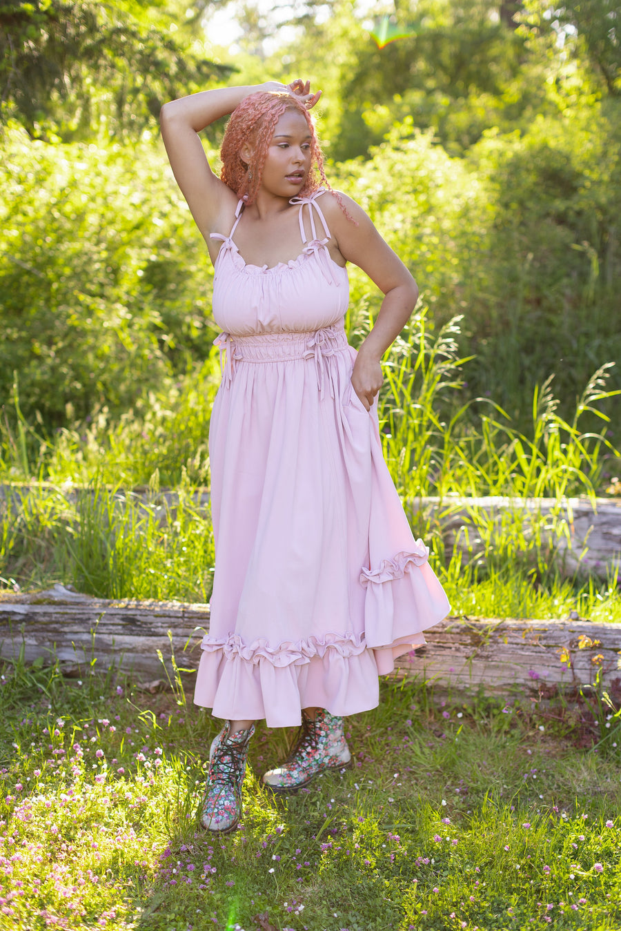 Dusty Peony Dress