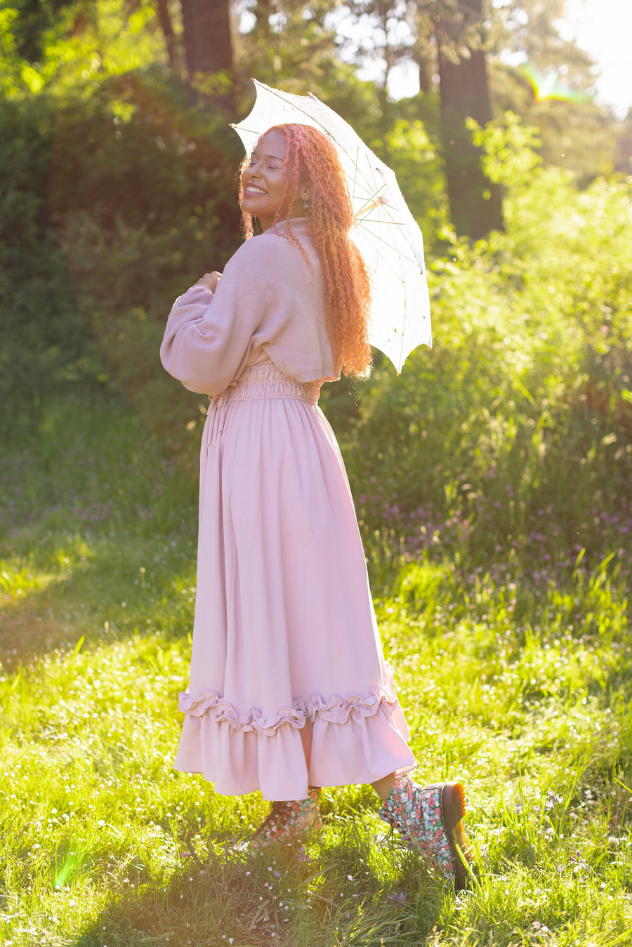 Dusty Peony Dress