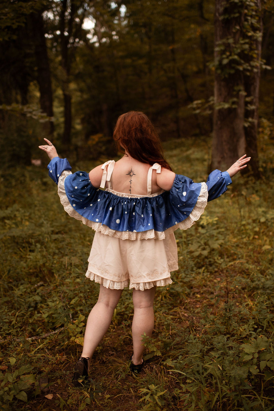 Mushroom Romper (Sleeves/Capes)